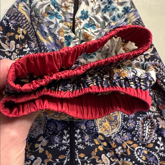 Johnny Was Active Betzy Floral Paisley Hooded Windbreaker, sz L - Picture 9 of 11